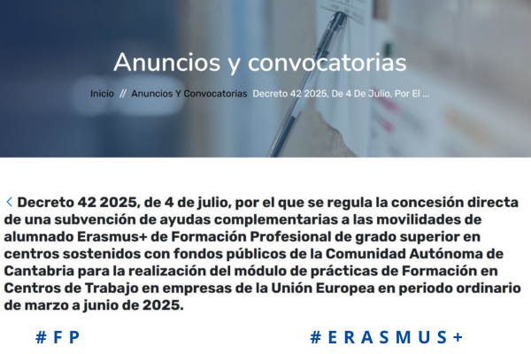 Ayudas complementarias Erasmus25